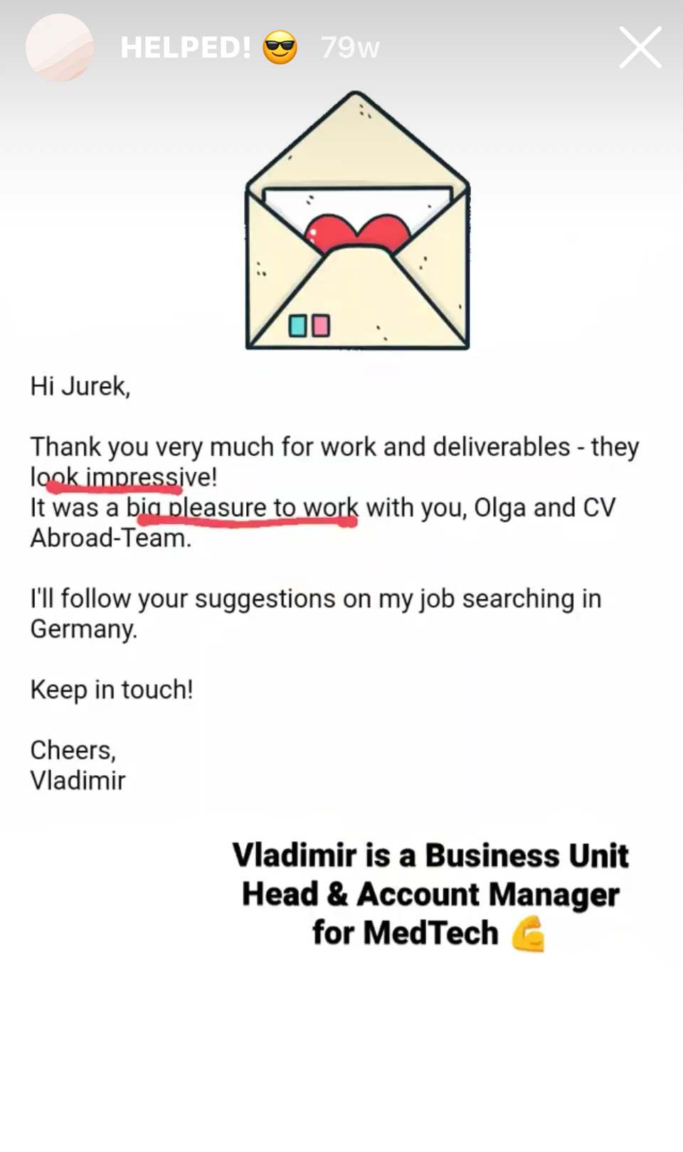 Vladimir, Business Unit Head MedTech
